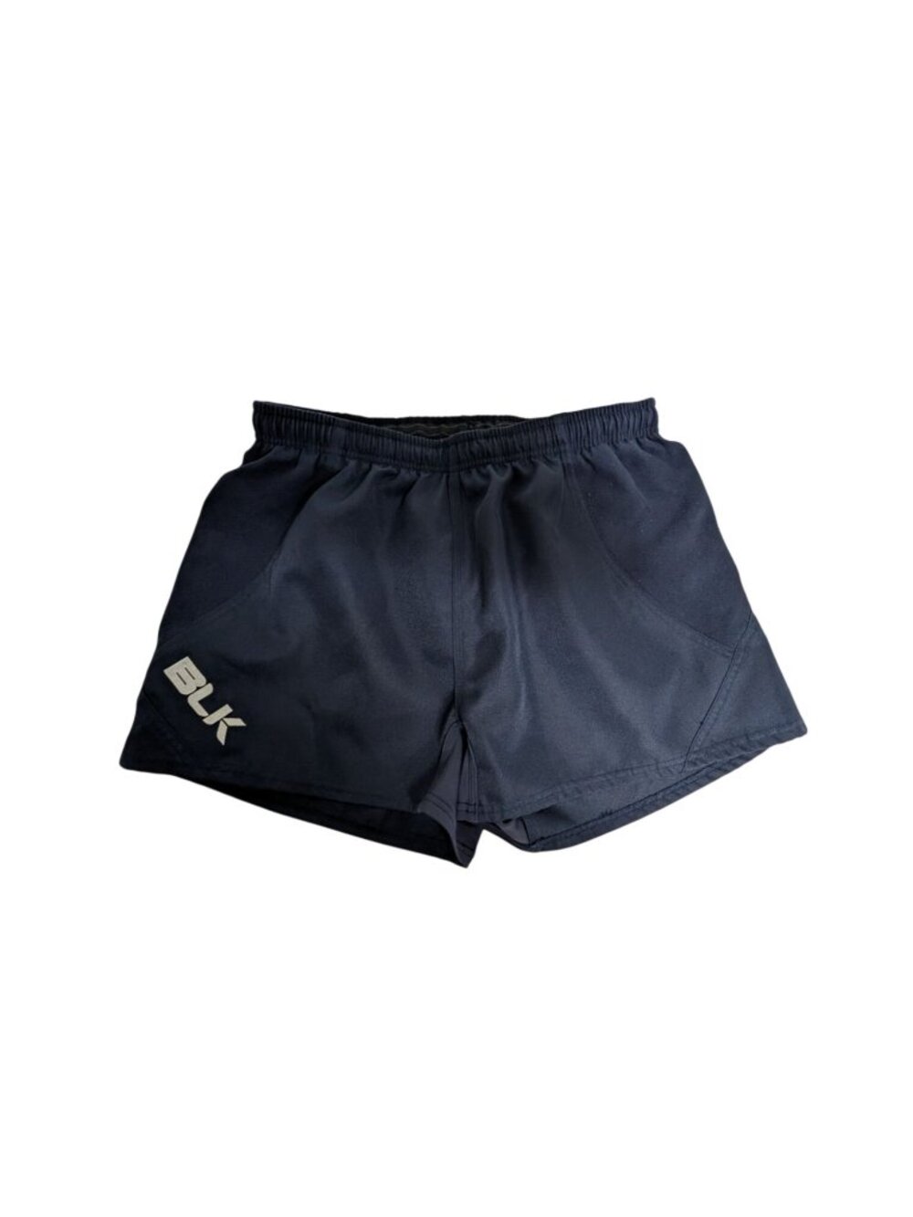 BLK T2 Mens Navy Rugby Shorts With Elastic Waistband Size L - Picture 2 of 11